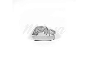 FORMA BALLERINE CORAÇÃO 13 X 3,5 CM METASA