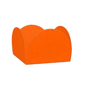 FORMINHA LUXO (4 PETALAS) M NEON LARANJA C/ 50