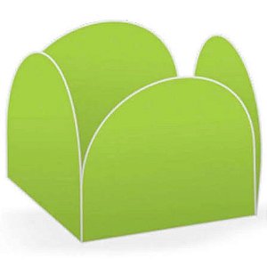 FORMINHA LUXO (4 PETALAS) P NEON VERDE C/ 50