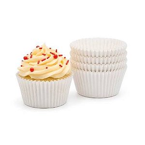 FORMINHA MINI CUPCAKE BRANCO C/ 45UN FLIP