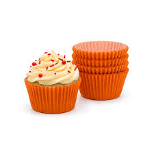 FORMINHA MINI CUPCAKE LARANJA C/ 45UN FLIP