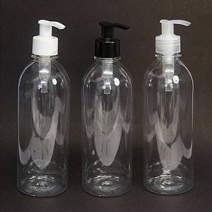 GARRAFINHA PET CRISTAL 500ML TAMPA PUMP (FRASCO) TECH