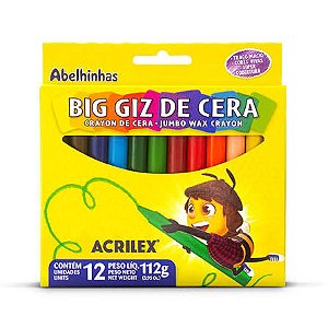 GIZ DE CERA BIG 12 CORES  112G ACRILEX