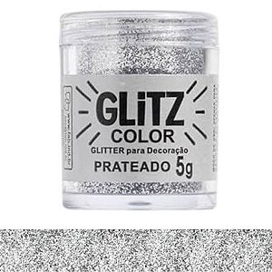 GLITTER P/ DECORACAO PRATEADO 5G FAB