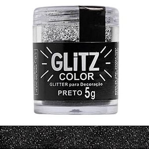 GLITTER P/ DECORACAO PRETO 5G FAB