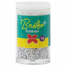 GLITTER POTE PRATA MAKE+ 3 GR BRILHO