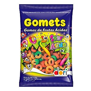 GOMETS GOMA DE FRUTAS ANEL ACIDO 600G DORI