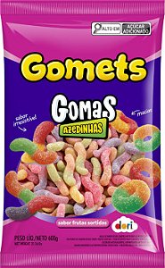 GOMETS GOMA DE FRUTAS MINHOCA SOUR ACIDO 600G DORI