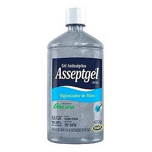 HIG ASSEPTGEL ÁLCOOL EM GEL CRISTAL 420G