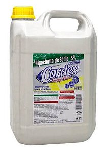 HIPOCLORITO DE SÓDIO 5% CORDEX 5L
