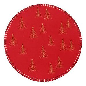 JOGO AMERICANO FELTRO REDONDO ARVORES DR 35CM X 0,3CM
