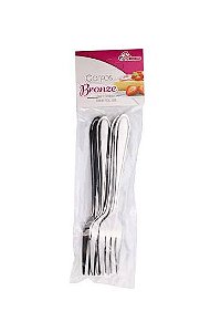 JOGO DE GARFO SOBREMESA DE INOX BRONZE C/ 6PCS EMCASATEM