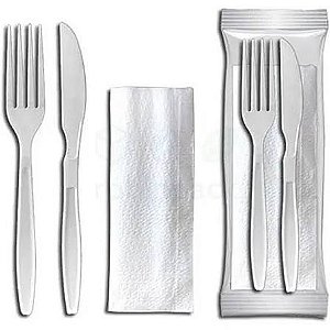 KIT GARFO-FACA-GUARDANAPO PLASTLAB 1009
