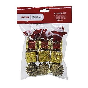KIT PENDETE NATALINOS 12PCS MASTER CHRISTMAS