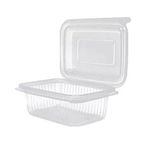 KIT POTE E TAMPA RETANGULAR PP 450ML ULTRA