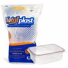 KIT POTE RETANGULAR PP 1000ML TOTALPLAST (FREEZER/MICRO)