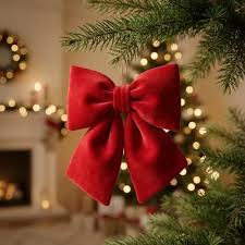 LACO VELUDO NATAL VERMELHO 8CM