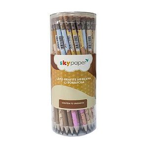 LAPIS C/BORRACHA CAPIVARA SKY PAPER