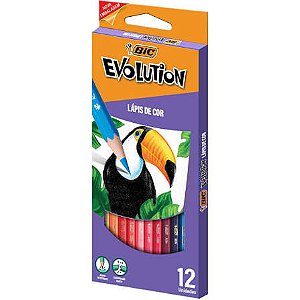 LAPIS COR  EVOLUTION-SEXTAVADO C/12 BIC