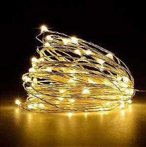 LED LUZ DE FADA LUZ 3M DOURADA