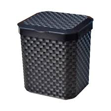 LIXEIRA DE PIA RATTAN TPA PRETA 5L