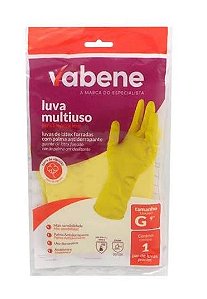 LUVA MULTIUSO LATEX AMARELA TAM G