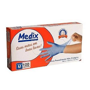 LUVA NITRILICA AZUL DE USO GERAL TAM M
