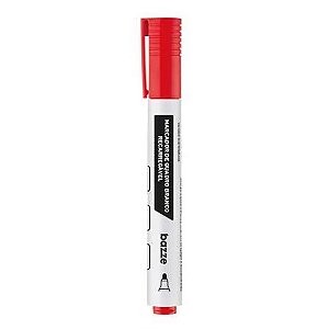 MARCADOR QUADRO BRANCO RECARREGAVEL VERMELHO BAZZE