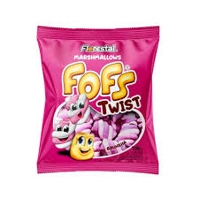 MARSHMALLOW FOFS TWIST ROSA E BRANCO 220G  FLORESTAL