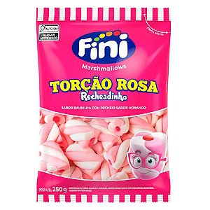 MARSHMALLOWS RECHEADINHO TORÇÃO ROSA/BRANCO  250G - FINI