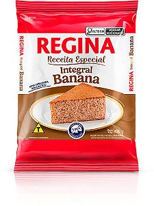 MISTURA DE BOLO INTEGRAL BANANA/MEL POUCH 400G REGINA