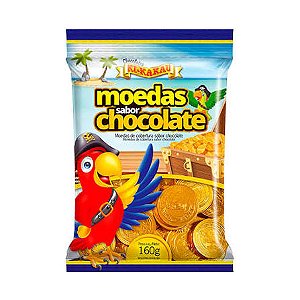 MOEDAS SABOR CHOCOLATE KI-KAKAU 160G