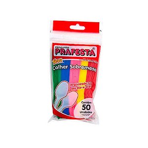 NOVA COLHER SOBREMESA  COLORIDA PRAFESTA