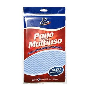 PANO MULTIUSO 30X50 MISTA CX C/60 PCT C/5 UND LIFE CLEAN