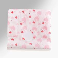 PAPEL DE SEDA PREMIUM ESTAMPA CORACAO ROSA 30X70CM