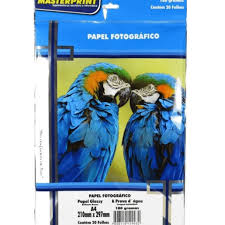 PAPEL FOTO BRILHO A4 180GM2 PCT/20F LETRON