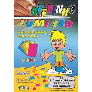 PAPEL SULFITE COLOR120 OFFPAPER A4 25FLS