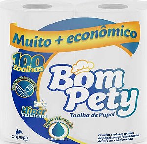 PAPEL TOALHA BOMPETY 18,5CM X 20,5CM