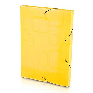 PASTA PVC C/ELASTICO 2CM AMARELA  REF 502