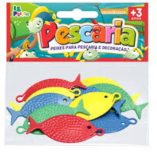 PEIXE P/PESCARIA 9CM C/10  LEPLASTIC
