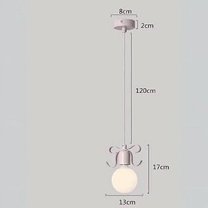 PENDENTE PRESENTE DR LACO VM8CM X 8CM X 9,5CM