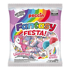 PIRULITO FANTASY UNICORNIO 600G PECCIN