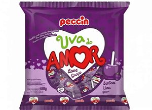 PIRULITO RECHEADO UVA DO AMOR 480G PECCIN
