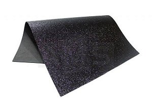 PLACA EVA GLITTER PRETO BRW