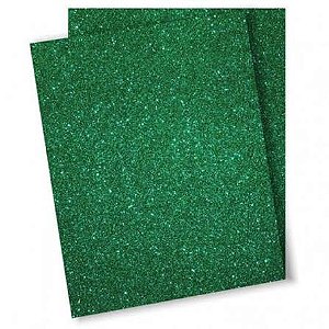 PLACA EVA GLITTER VERDE BRW