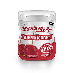 PÓ - CORANTE ARTIFICIAL PARA FINS ALIMENTÍCIOS VERMELHO BORGONHA MIX 100G