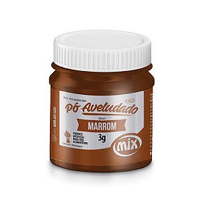 PÓ CORANTE ARTIFICIAL PARA FINS ALIMENTÍCIOS MARROM PÓ FOSCO AVELUDADO 3G MIX