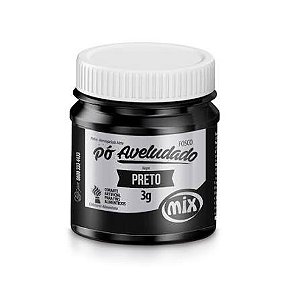 PÓ CORANTE ARTIFICIAL PARA FINS ALIMENTÍCIOS PRETO PÓ FOSCO AVELUDADO 3G MIX