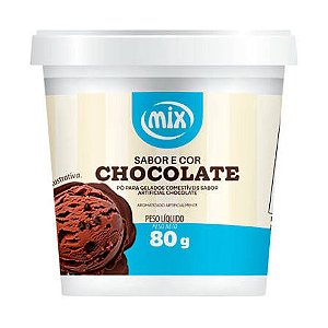 PÓ PARA GELADOS COMESTÍVEIS SABOR ARTIFICIAL CHOCOLATE 80G
