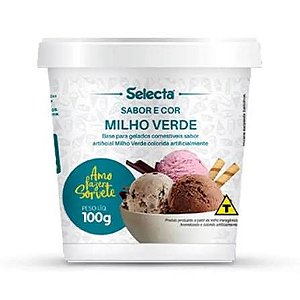 PÓ PARA GELADOS COMESTÍVEIS SABOR ARTIFICIAL MILHO VERDE COLORIDO 100G